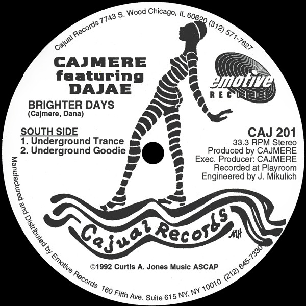 Cajmere Featuring Dajaé - Brighter Days | Cajual Records (CAJ 201) - 2 Cajmere Featuring Dajaé - Brighter Days | Cajual Records (CAJ 201) - 2