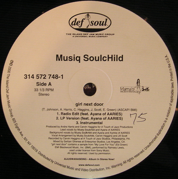 Musiq Soulchild - Girl Next Door | Def Soul (314 572 748-1) - 3 Musiq Soulchild - Girl Next Door | Def Soul (314 572 748-1) - 3