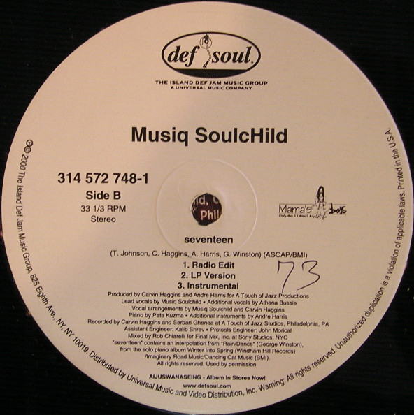 Musiq Soulchild - Girl Next Door | Def Soul (314 572 748-1) - 4 Musiq Soulchild - Girl Next Door | Def Soul (314 572 748-1) - 4