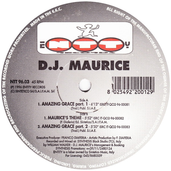 D.J. Maurice - Amazing Grace | Entity Records (NTT 96.03)