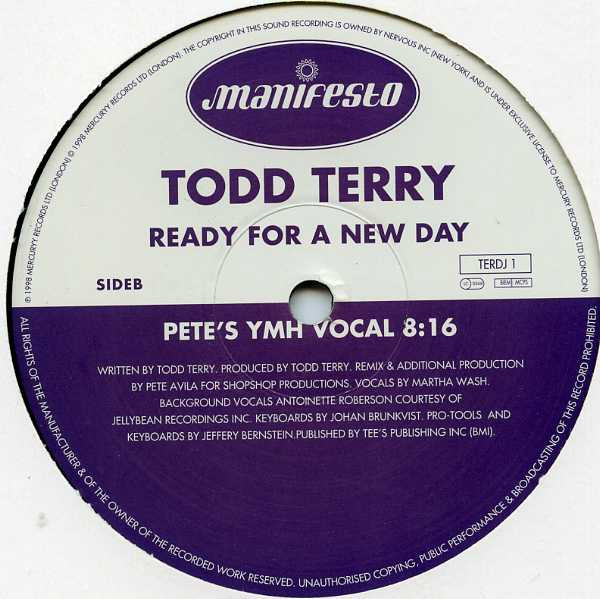 Todd Terry - Ready For A New Day | Manifesto (TERDJ 1/TERDJ 2) - 3 Todd Terry - Ready For A New Day | Manifesto (TERDJ 1/TERDJ 2) - 3