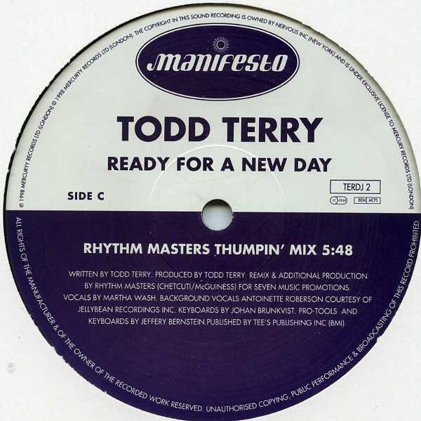 Todd Terry - Ready For A New Day | Manifesto (TERDJ 1/TERDJ 2) - 4 Todd Terry - Ready For A New Day | Manifesto (TERDJ 1/TERDJ 2) - 4
