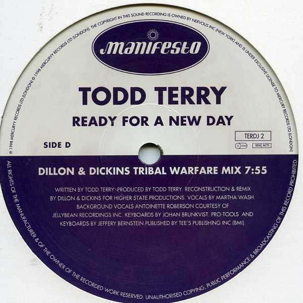 Todd Terry - Ready For A New Day | Manifesto (TERDJ 1/TERDJ 2) - 5 Todd Terry - Ready For A New Day | Manifesto (TERDJ 1/TERDJ 2) - 5
