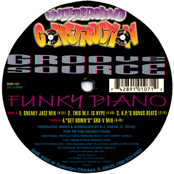 Groove Source - Funky Piano EP | Strictly Hype Recordings (SHR-107) - main