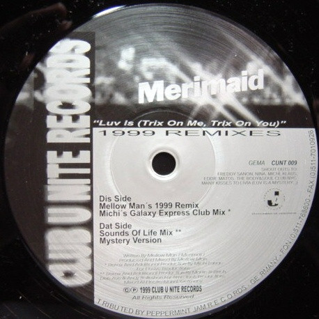 Merimaid - Luv Is 1999 Remixes | Club U Nite Records (CUNT 009) - 3 Merimaid - Luv Is 1999 Remixes | Club U Nite Records (CUNT 009) - 3
