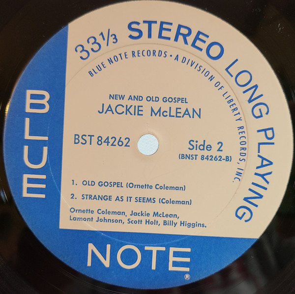Jackie McLean - New And Old Gospel | Blue Note (BST 84262) - 4