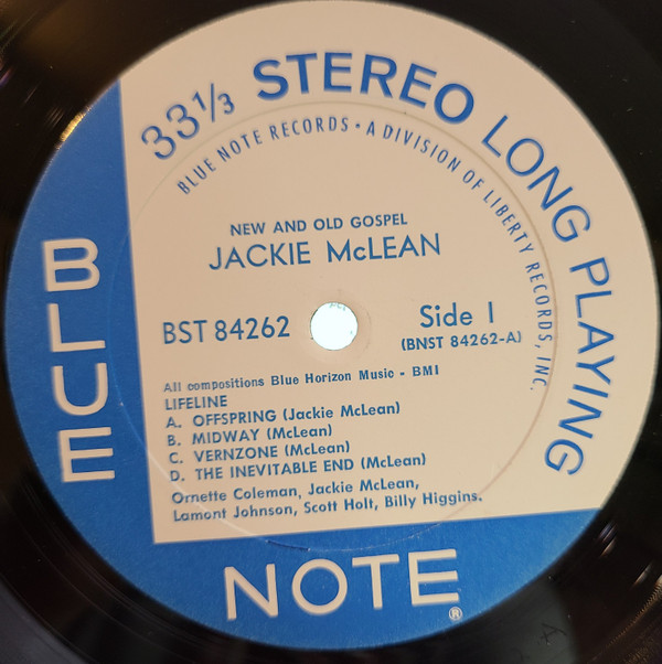 Jackie McLean - New And Old Gospel | Blue Note (BST 84262) - 3