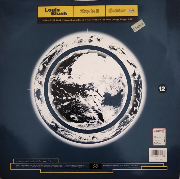 Louis Blush - Step To It | D:Vision Records (DV 228) - 2