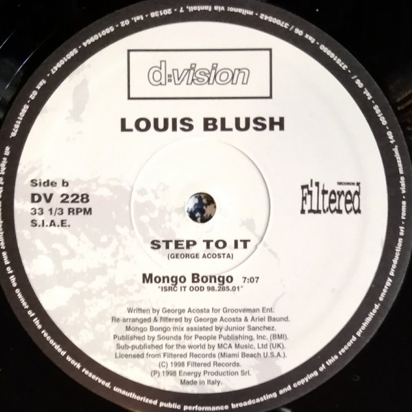 Louis Blush - Step To It | D:Vision Records (DV 228) - 4