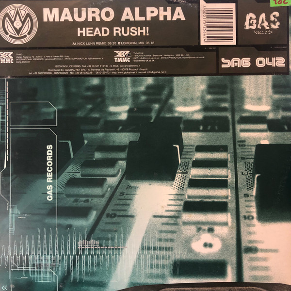 Mauro Alpha - Head Rush! | GAS Records (SAG 042) - main