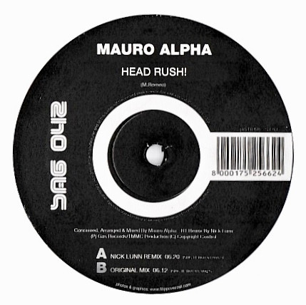 Mauro Alpha - Head Rush! | GAS Records (SAG 042) - 2