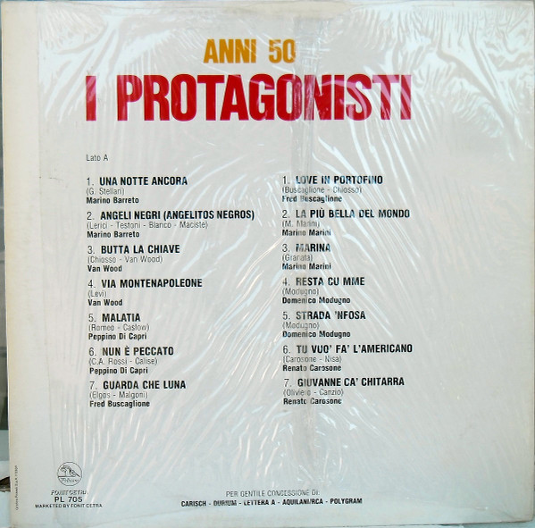 Various - I Protagonisti - Anni 50 | Fonit Cetra (PL 705) - 2 Various - I Protagonisti - Anni 50 | Fonit Cetra (PL 705) - 2