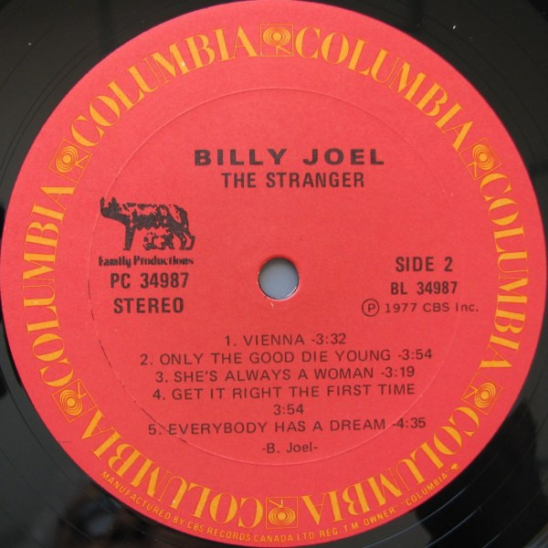 Billy Joel - The Stranger | Columbia (PC 34987) - 4 Billy Joel - The Stranger | Columbia (PC 34987) - 4