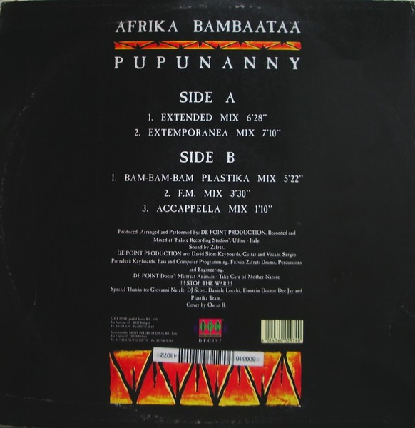 Afrika Bambaataa - Pupunanny | DFC (DFC 197) - 2