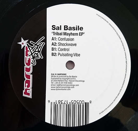 Sal Basile - Tribal Mayhem EP | Harlem Trax (HARTX002)