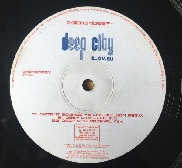 Deep City - IL.OV.EU | 23 East Deep Recordings (23ED002V)