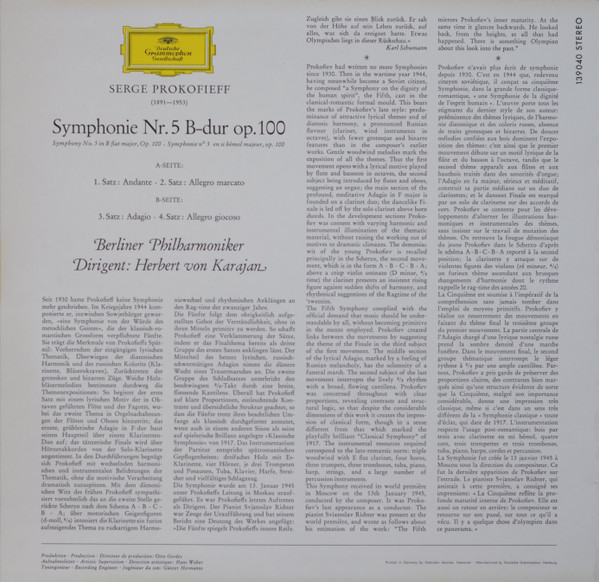 Symphonie Nr. 5 B-dur Op. 100