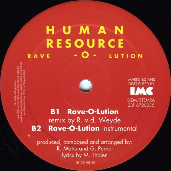 Human Resource - Rave-O-Lution | 2B Free Records (2 BF 6720035) - 4