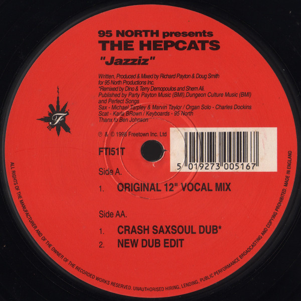 95 North  &  The Hepcats - Jazziz | Freetown Inc (FTI51T) - main