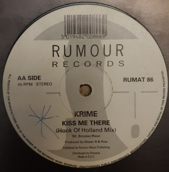 Krime - Kiss Me There | Rumour Records (RUMAT 86) - 2 Krime - Kiss Me There | Rumour Records (RUMAT 86) - 2