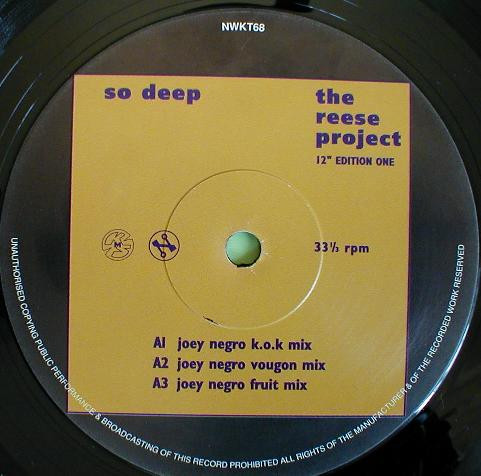 The Reese Project - So Deep (12" Edition One) | Network Records (NWKT68) - 3 The Reese Project - So Deep (12" Edition One) | Network Records (NWKT68) - 3