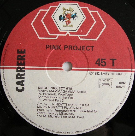 Pink Project - Disco Project | Baby Records (8192) - 3 Pink Project - Disco Project | Baby Records (8192) - 3