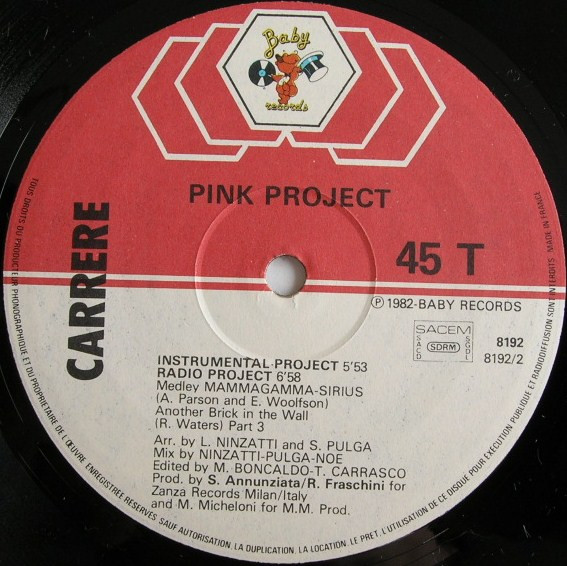 Pink Project - Disco Project | Baby Records (8192) - 4 Pink Project - Disco Project | Baby Records (8192) - 4