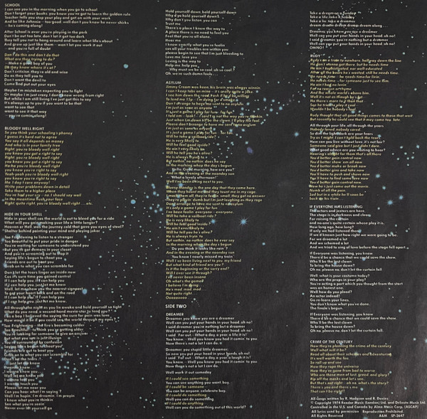 Supertramp - Crime Of The Century | A&M Records (SP-3647) - 3