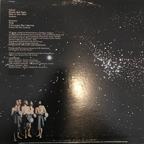 Supertramp - Crime Of The Century | A&M Records (SP-3647) - 2