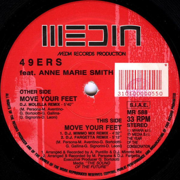 49ers Feat. Ann-Marie Smith - Move Your Feet (Remixes) | Media Records (MR 588) - main