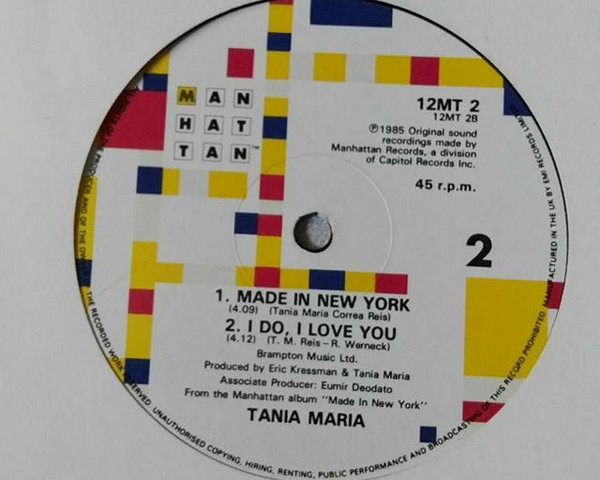 Tania Maria - Don't Go | Manhattan Records (12MT 2) - 2