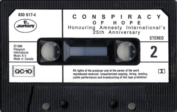 Various - Conspiracy Of Hope (Honouring Amnesty International's 25th Anniversary) | Mercury (830 617-4) - 4