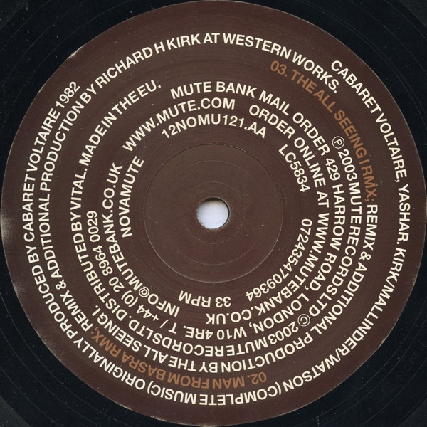 Cabaret Voltaire - Yashar (Remixes) | NovaMute (12NOMU121) - 4 Cabaret Voltaire - Yashar (Remixes) | NovaMute (12NOMU121) - 4