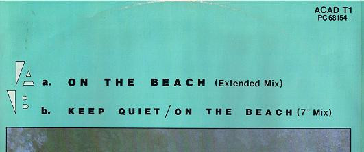 Academy - On The Beach | RCA (ACAD T1) - 4