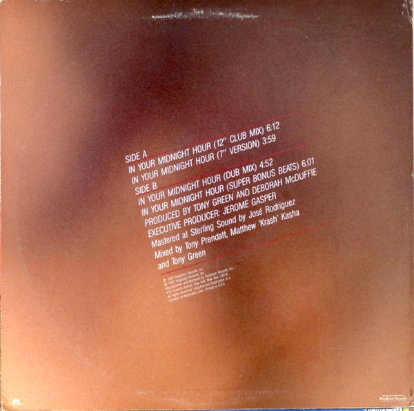 Cindy Valentine - In Your Midnight Hour | Polydor (PRO 494-1) - 2 Cindy Valentine - In Your Midnight Hour | Polydor (PRO 494-1) - 2