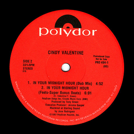 Cindy Valentine - In Your Midnight Hour | Polydor (PRO 494-1) - 4 Cindy Valentine - In Your Midnight Hour | Polydor (PRO 494-1) - 4