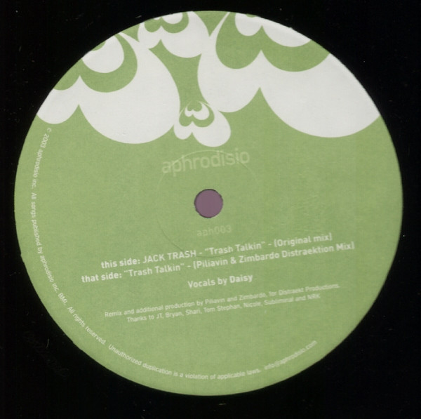 Jack Trash - Trash Talkin | Aphrodisio (APH003) - 2