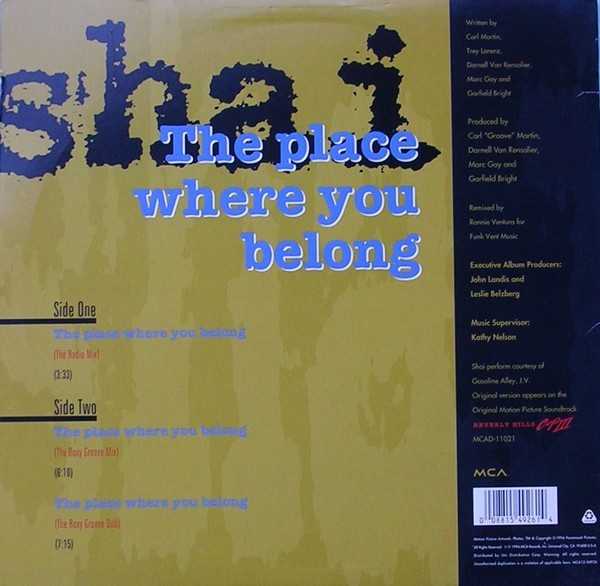 Shai - The Place Where You Belong | MCA Records (MCA12-54926) - 3