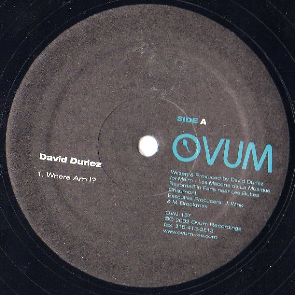 David Duriez - Where Am I? | Ovum Recordings (OVM157)