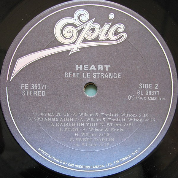 Heart - Bébé Le Strange | Epic (FE 36371) - 4 Heart - Bébé Le Strange | Epic (FE 36371) - 4