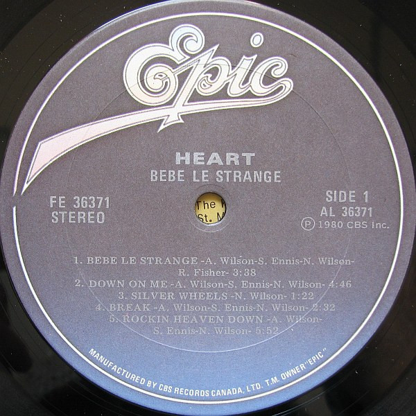 Heart - Bébé Le Strange | Epic (FE 36371) - 3 Heart - Bébé Le Strange | Epic (FE 36371) - 3