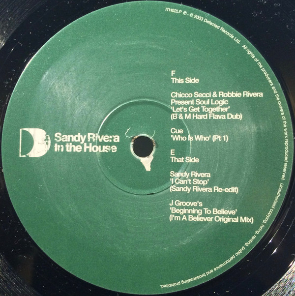 Sandy Rivera - In The House | ITH Records (ITH02LP) - 8