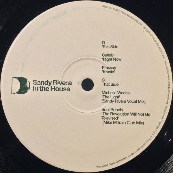 Sandy Rivera - In The House | ITH Records (ITH02LP) - 6