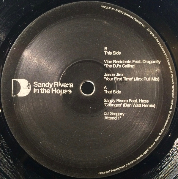 Sandy Rivera - In The House | ITH Records (ITH02LP) - 4