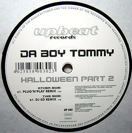 Da Boy Tommy - Halloween Part 2 | Upbeat Records (UP 045) - 2