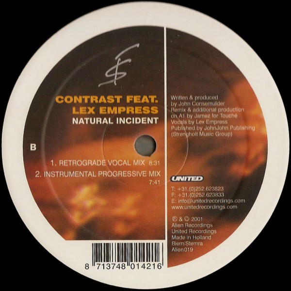 Contrast Feat. Lex Empress - Natural Incident | Alien Recordings (Alien019) - 2 Contrast Feat. Lex Empress - Natural Incident | Alien Recordings (Alien019) - 2