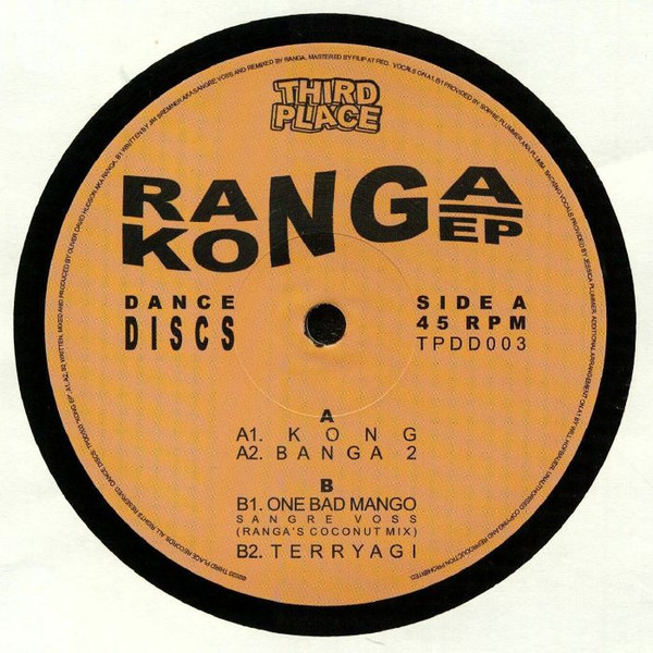 Ranga - Kong EP | Third Place Records (TPDD003) - main Ranga - Kong EP | Third Place Records (TPDD003) - main