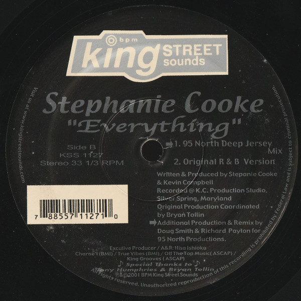 Stephanie Cooke - Everything | BPM King Street Sounds (KSS 1127) - 4 Stephanie Cooke - Everything | BPM King Street Sounds (KSS 1127) - 4