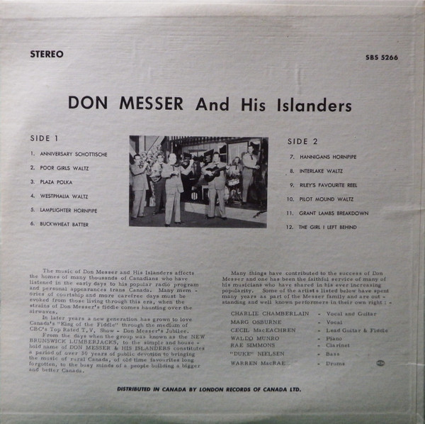 Don Messer And His Islanders - Canada's Don Messer And His Islanders | Banff (SBS 5266) - 2