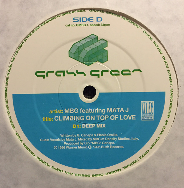 MBG - Climbing On Top Of Love | Grass Green Records (GMBG4) - 4 MBG - Climbing On Top Of Love | Grass Green Records (GMBG4) - 4